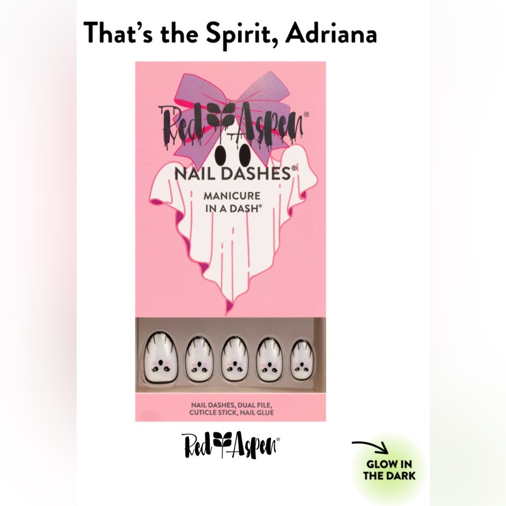 Red Aspen Ghostly Glow Press-On Nails